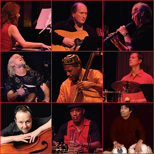 Photo collage of all musicians on Indo Latin Jazz live in Concert 